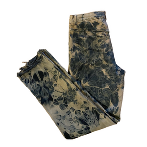 DAVID BRANDON Men’s tie dye jeans frayed hem Size 32